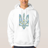 Ukrainian national emblem trident tryzub ethnical