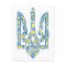 Ukrainian national emblem trident tryzub ethnical