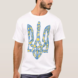 Ukrainian national emblem trident tryzub ethnical T-Shirt