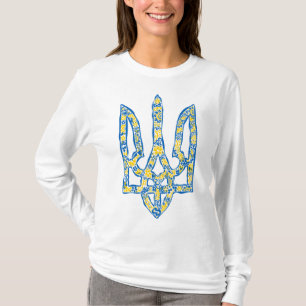 Ukrainian national emblem trident tryzub ethnical T-Shirt