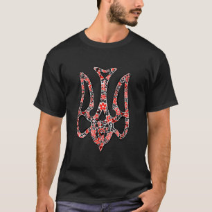 Ukrainian national emblem trident tryzub stylised T-Shirt