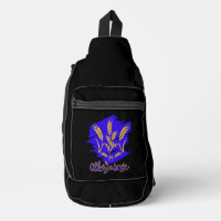 Ukrainian national symbol tryzub made of wheat ear