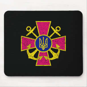 Ukrainian Navy Emblem Ukraine Navy Armed Forces Mouse Pad