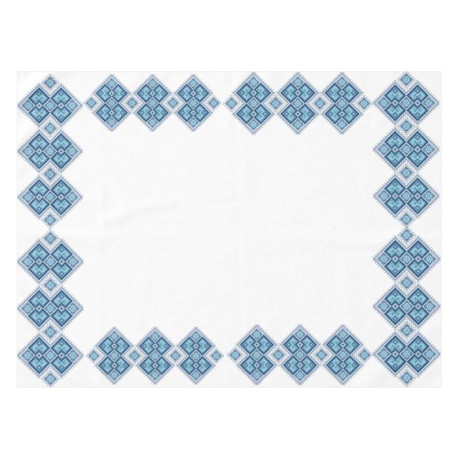 Ukrainian pattern cross-stitch tablecloth (Front (Horizontal))