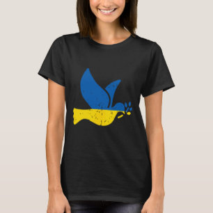 Ukrainian Peace Bird - Ukraine Flag Blue And Yello T-Shirt