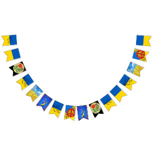 Ukrainian PEACE  Bunting Flags
