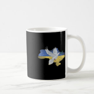Ukrainian Peace Dove Flag Colors Blue Yellow Ukrai Coffee Mug