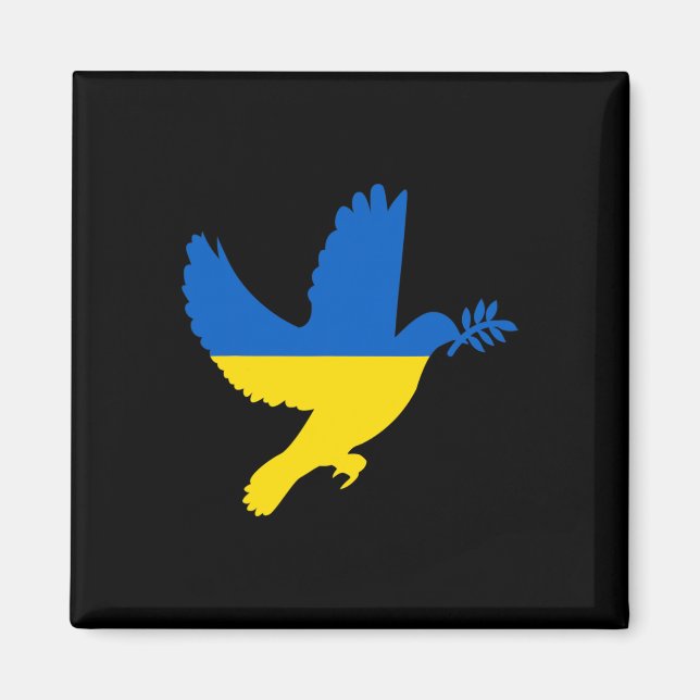 Ukrainian Peace Dove  Magnet (Front)