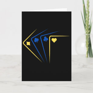 Ukrainian Playing Cards Ace Flag Solidarity