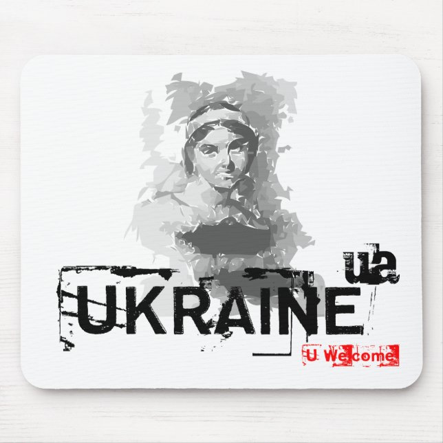 Ukrainian poet mouse pad (Front)