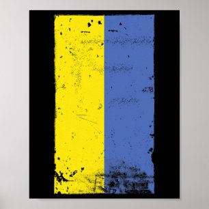 Ukrainian Pride Travel Vacation Ukraine Flag Poster