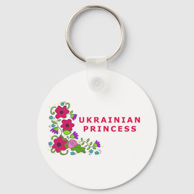 UKRAINIAN PRINCESS KEY RING (Front)