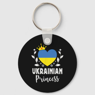 Ukrainian Princess Ukraine Flag Proud Ukrainian Gi Key Ring