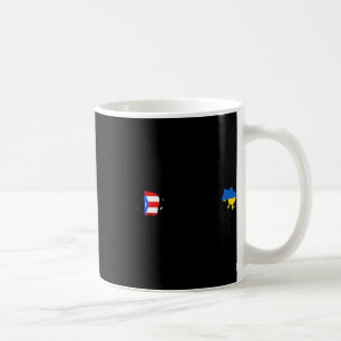 Ukrainian Puerto Rico Flag - Ukraine Puerto Rican Coffee Mug