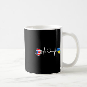 Ukrainian Puerto Rico Flag - Ukraine Puerto Rican Coffee Mug