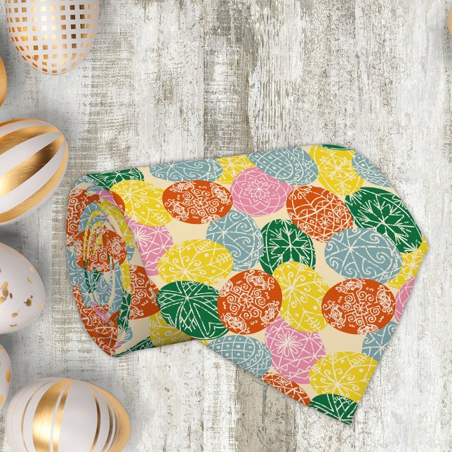Ukrainian Pysanky Decorated Easter Eggs Patterned Tie (Creator Uploaded)