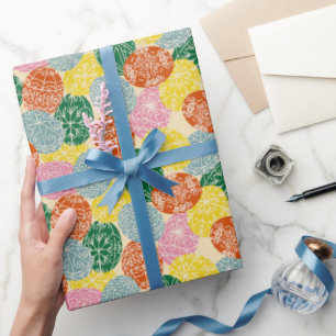 Ukrainian Pysanky Decorated Easter Eggs Patterned Wrapping Paper