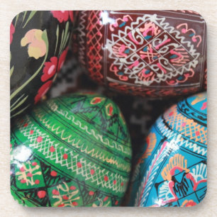 Ukrainian pysanky - easter eggs coaster