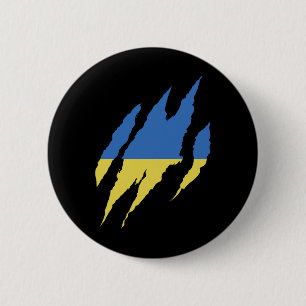 Ukrainian Quote Ukraine Flag Ukraine Shirt 6 Cm Round Badge