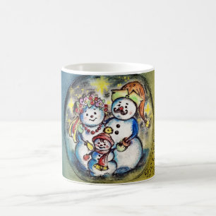 Ukrainian Snowmen Family Mug