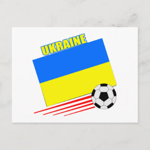 Ukrainian Soccer Team Postcard