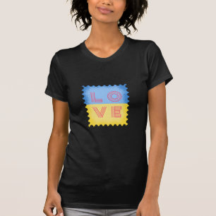 Ukrainian Stamp With Love Letter T-Shirt