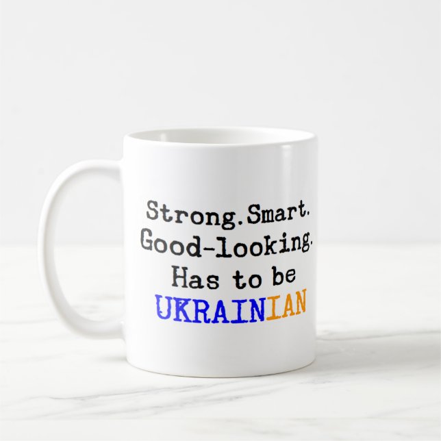 ukrainian strong coffee mug (Left)