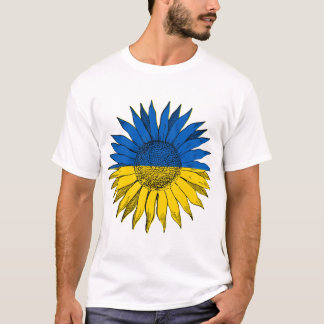 Ukrainian Sunflower Art T-Shirt