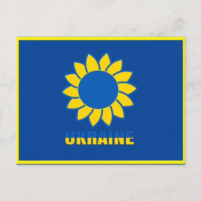  Ukrainian Sunflower T-Shirt Trucker Hat Wham-O Fr Postcard (Front)