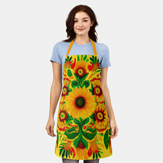 Ukrainian Sunflowers Apron