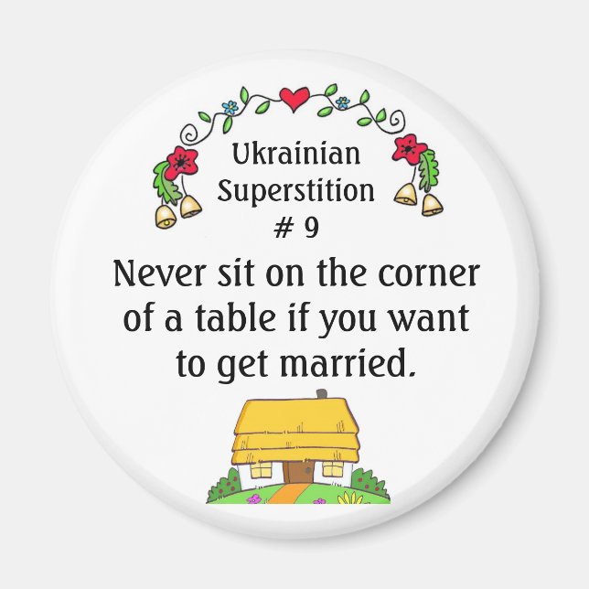 Ukrainian Superstitions Magnet (Front)