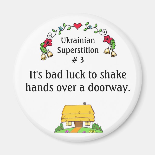 Ukrainian Superstitions Magnet (Front)