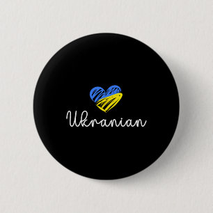 Ukrainian Support Ukraine Flag Ukrainian Love I St 6 Cm Round Badge