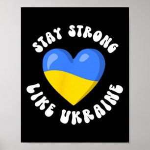 Ukrainian Support Ukraine Flag Ukrainian Love I St Poster
