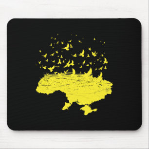 Ukrainian Symbols Ukrainian Ukraine Map Free Bird Mouse Pad