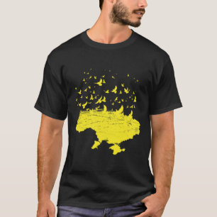 Ukrainian Symbols Ukrainian Ukraine Map Free Bird T-Shirt