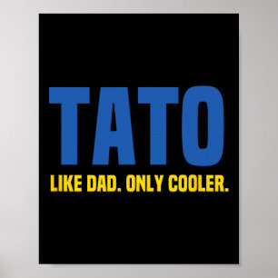 Ukrainian Tato. Ukraine Dad. Father Poster