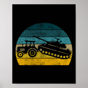 Ukrainian Tractor Support Ukraine Stand With Ukrai Poster