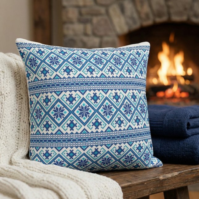 Ukrainian traditional vushuvanka folk pattern  cushion (Creator Uploaded)