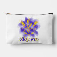 Ukrainian trident made of wheat ear