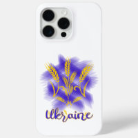 Ukrainian trident made of wheat ear
