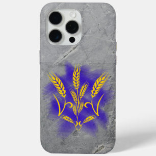 Ukrainian trident made of wheat ear iPhone 15 pro max case