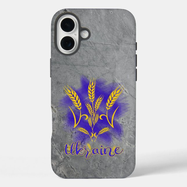 Ukrainian trident made of wheat ear Case-Mate iPhone case (Back)