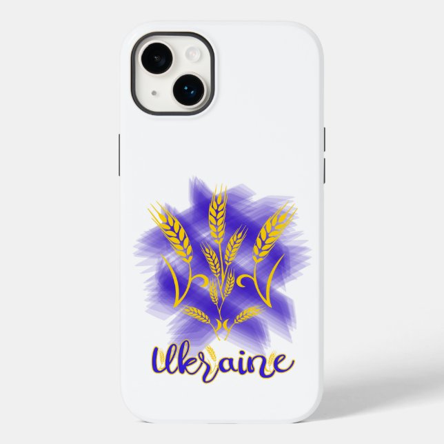 Ukrainian trident made of wheat ear Case-Mate iPhone case (Back)