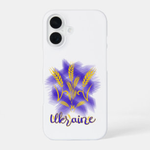 Ukrainian trident made of wheat ear iPhone 16 case