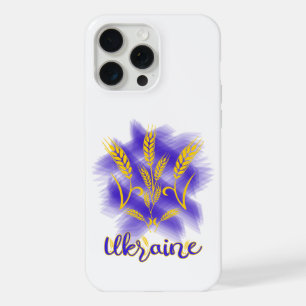 Ukrainian trident made of wheat ear iPhone 15 pro max case