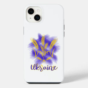 Ukrainian trident made of wheat ear iPhone 14 plus case