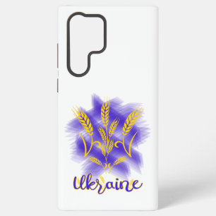 Ukrainian trident made of wheat ear samsung galaxy case