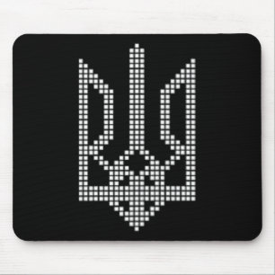 Ukrainian Trident Symbol - I Stand With Ukraine Mouse Pad