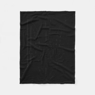 Ukrainian Trident Symbol - Ukraine Tryzub Fleece Blanket